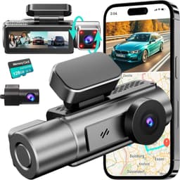 DKGEA C30-4K 3-Channel Dash Cam Front Rear Cabin 128GB WiFi gallery image 1