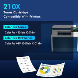 aceink 210X Compatible Toner 4-Pack with Chip Black Cyan Magenta Yellow gallery image 2
