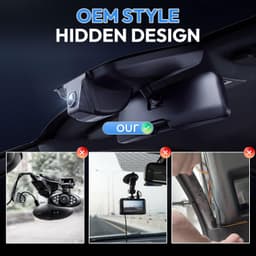 KBSYNT 4K Front 1080P Rear Dash Cam for Ford Bronco 2021-2024 128GB gallery image 5