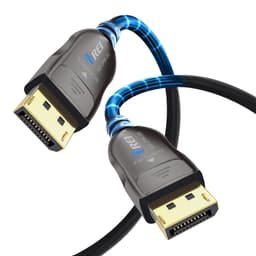 OREI 8K DisplayPort 2.0 Active Optical Cable 200ft 54Gbps AOC-DP8K-200 gallery image 1
