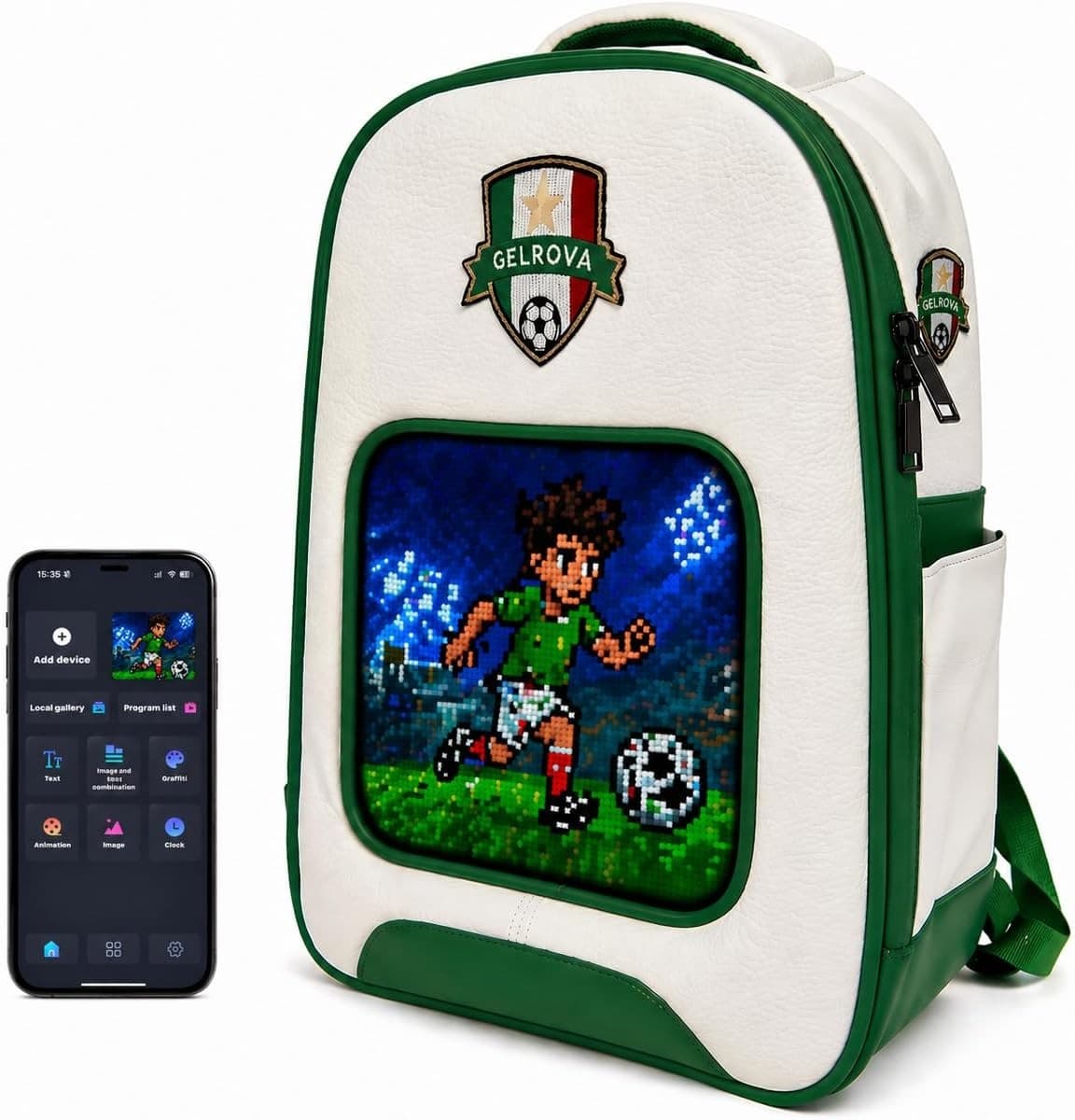 Laptop Cases & Bags Led Backpack 64x64 Pixel Screen APP Control Smart Backpack