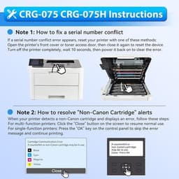 075 Toner Cartridge Set MF665Cdw MF663Cdw Compatible Replacement for Canon 075 0 gallery image