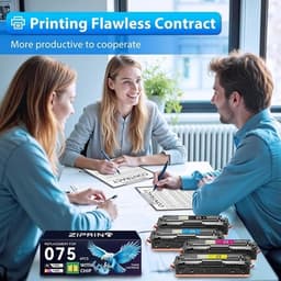 075 Toner Cartridge Set MF665Cdw MF663Cdw Compatible Replacement for Canon 075 0 gallery image