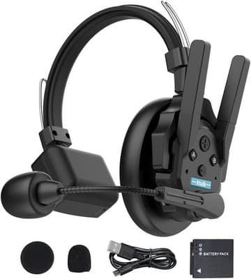Microphones & Wireless Systems Black XPRO X1 1 Person Wireless Intercom Headset
