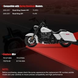 Fuel Pump 75127-00A 75127 00A Fuel Pump Assembly Compatible Harley Davidson Road gallery image
