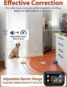 MIMOFPET Wireless Pet Barrier Outdoor Indoor Barrier for Cats Dogs gallery image
