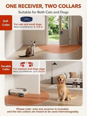 MIMOFPET Wireless Pet Barrier Outdoor Indoor Barrier for Cats Dogs