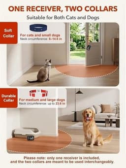 MIMOFPET Wireless Pet Barrier Outdoor Indoor Barrier for Cats Dogs gallery image