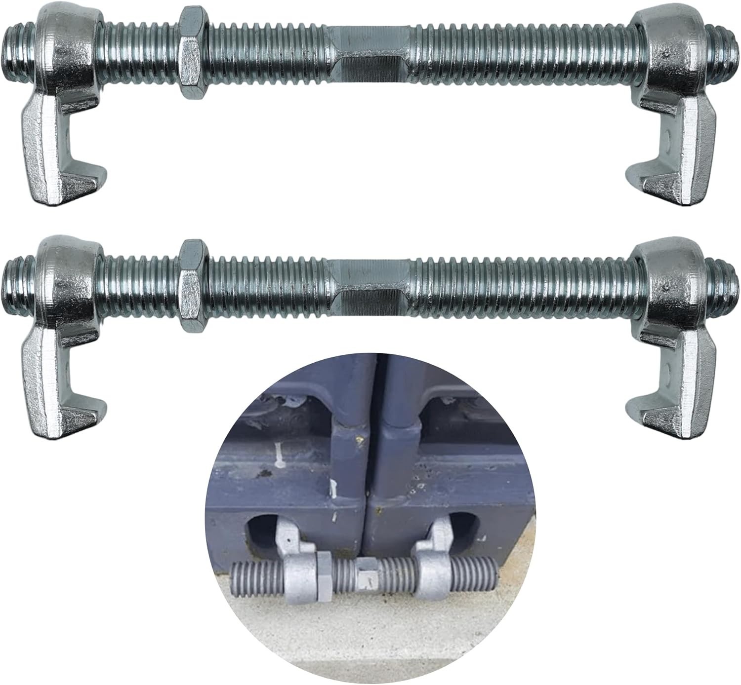 Heavy Duty Shipping Container Connectors Twist Lock Steel 2 Pack