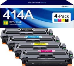 414A Toner Cartridge 4 Pack for M479 M454 M480 M455 CMYK w Chip gallery image