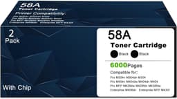 58A Toner Cartridge 2-Pack With Chip for M404 M428 M304 High Yield Black gallery image