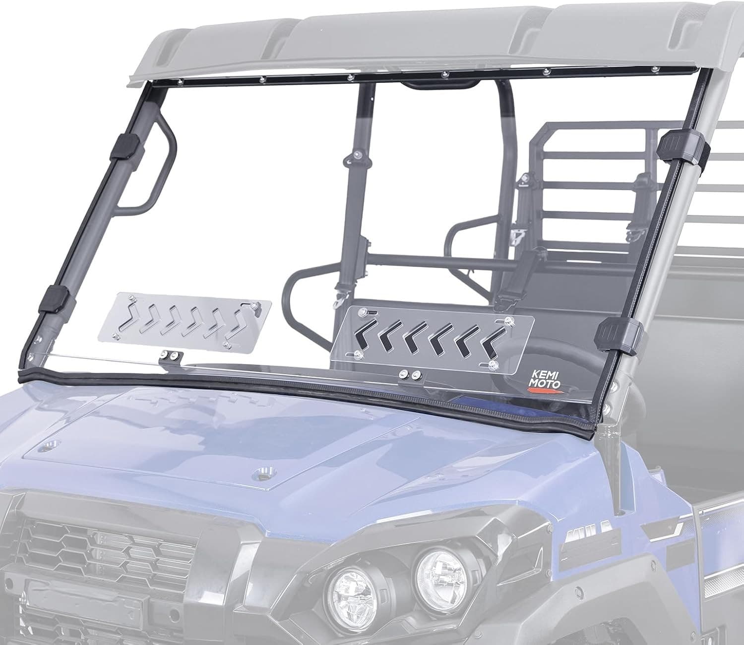 Vented Front Windshield for Kawasaki Mule Pro FXT DX DXT 2015-2025 Scratch Resis