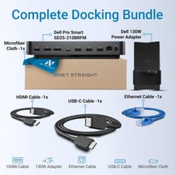 SD25 Pro Smart USB-C Dock 130W 2.5GbE Dual 4K HDMI 2.1 DP 1.4 10Gbps Hub gallery image