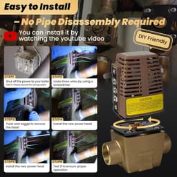 555-050RP Zone Valve Power Head 24V for Taco 556 570 Series Hydronic Heat gallery image