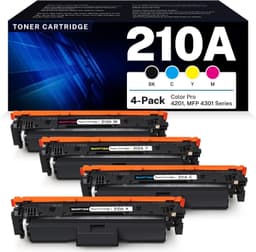 210A Toner Cartridges 4 Pack Color Compatible Replacement High Yield for Pro MFP gallery image