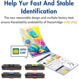 202X Toner Cartridges Set 4-Pack | Compatible for 202X for Color LaserJet Pro MF gallery image