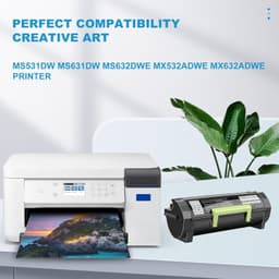 High Yield 66S1X00 Black Toner Cartridge [with New Chip] Compatible for Lexmark gallery image