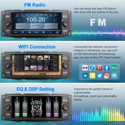 Video In-Dash Units w/GPS 2002 Car Radio Stereo Dodge RAM 1500 2002 2006 for Jee gallery image