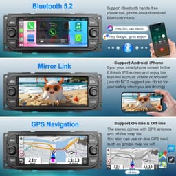 Video In-Dash Units w/GPS 2002 Car Radio Stereo Dodge RAM 1500 2002 2006 for Jee gallery image