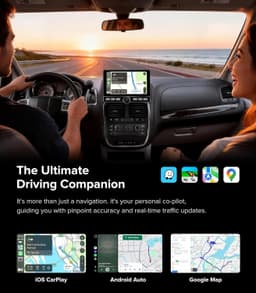 10″ Android Car Stereo CarPlay Android Auto Fit Dodge Caravan 2011–2020 gallery image