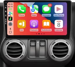 Android 13 Car Stereo Wireless CarPlay Android Auto Jeep Wrangler JK 2007-2018 gallery image