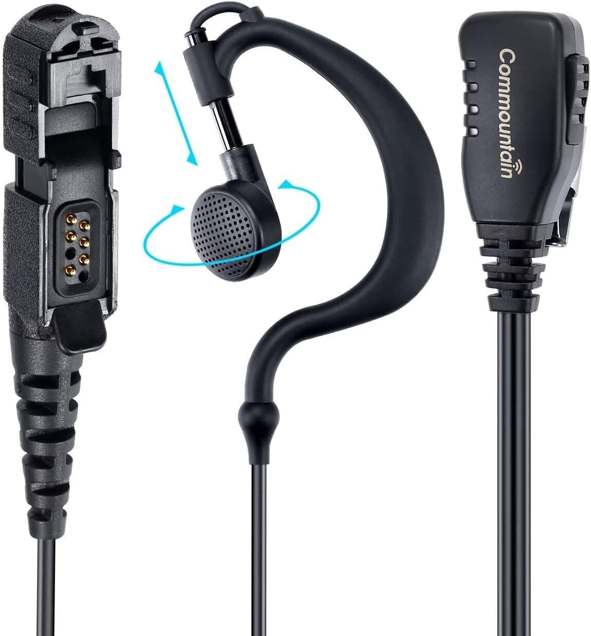 G Shape Earpiece with Mic for Motorola XPR3300e XPR3500e PTT Durable