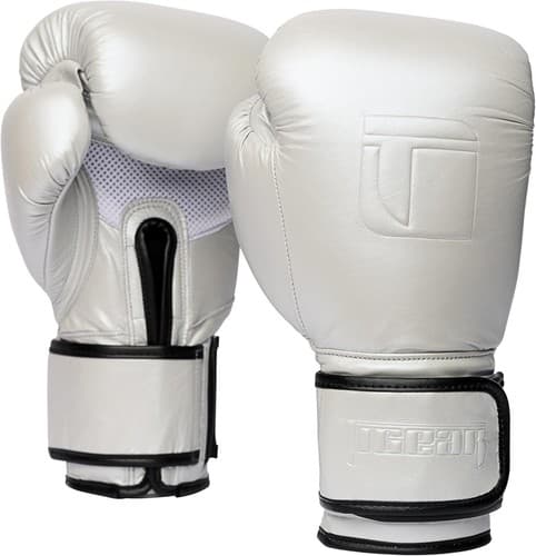 Chrome Luxe Boxing Gloves 100% Buffalo Leather Gel Padding Muay Thai MMA