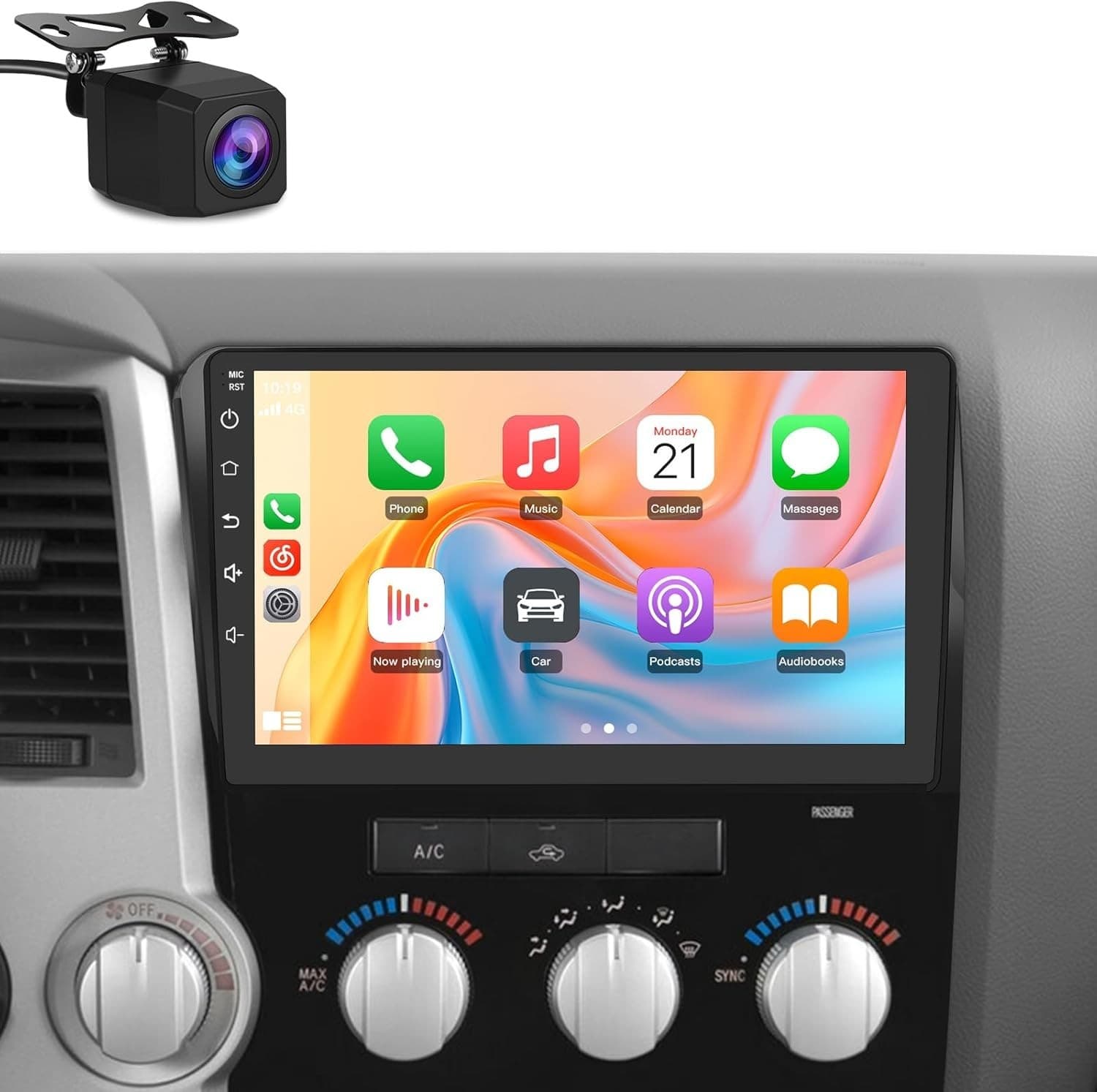 10.1 Inch Touch Screen Car Stereo for Toyota Tundra Sequoia Wireless CarPlay