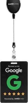 ID & Document Holders Zappycards Wearable NFC Review Card — Retractable Badge Re
