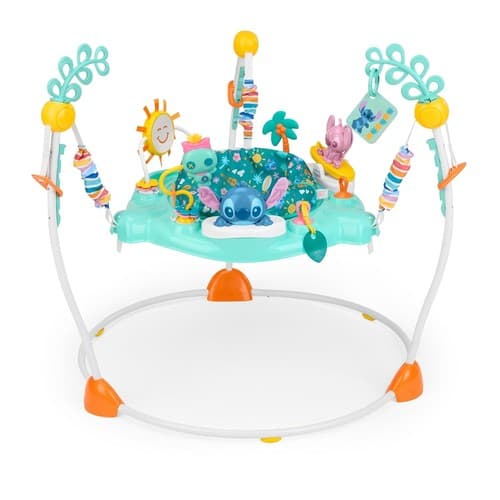 Disney Stitch Baby Activity Jumper with Toys Lights Music 360° Seat 6-12 Mo