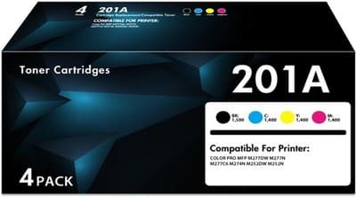 201A Toner Cartridges M277dw Replacement for HP 201A 201X for Color LaserJet Pro