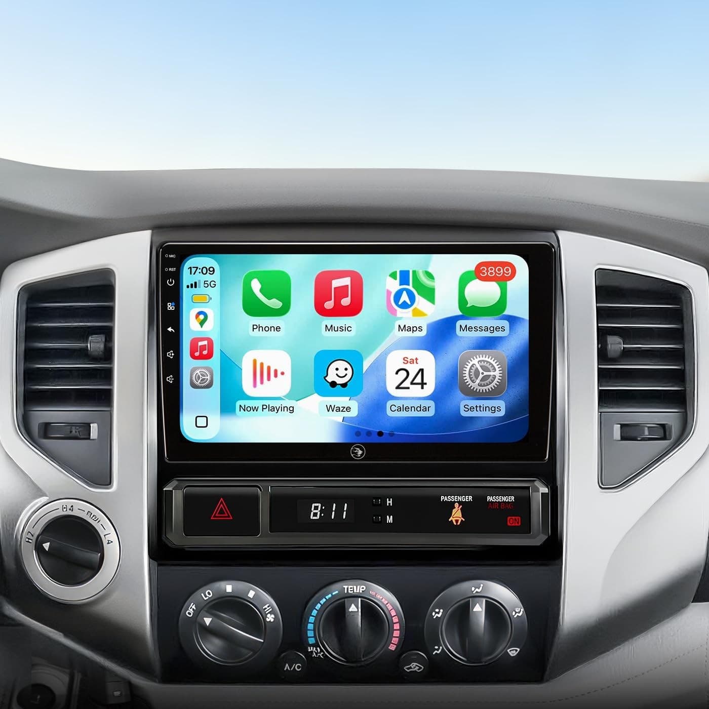 9in Android 13 Car Stereo Wireless CarPlay Android Auto Toyota Tacoma 2005-2015