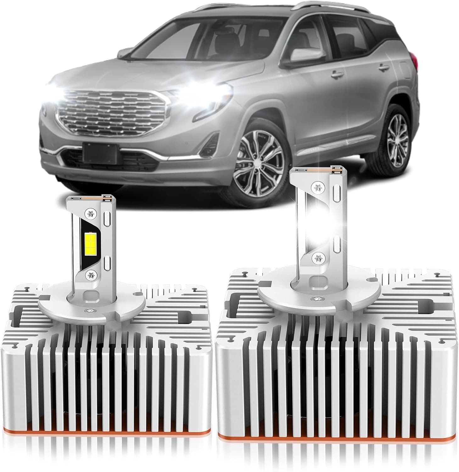 ZSTOPCL D5S Xenon HID Bulbs 24000LM 6000K 110W for GMC Sierra Terrain 2014-2021