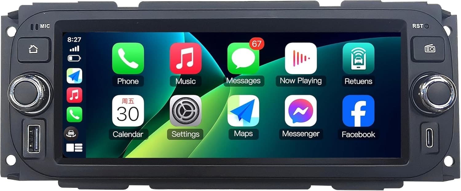 Video In-Dash Units w/GPS 2002 Car Radio Dodge Ram 1500/2500/3500 2002 2006 Ster