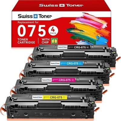 075 075H Toner Cartridge 4 Pack Replacement for Canon CRG-075 075HCompatible wit