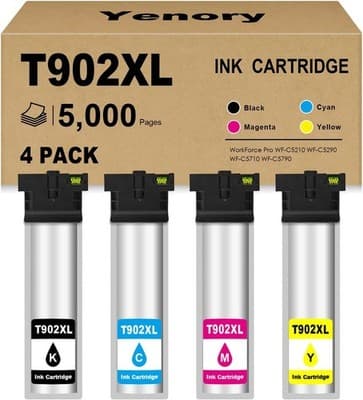 Ink Cartridges Black Cyan Yellow Magenta T902XL Ink Compatible T902xl Ink Cartri
