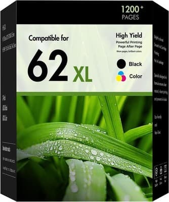 62 62XL Ink Cartridges Black and Color Ink Cartridges 62 62XL Ink Cartridges Bla