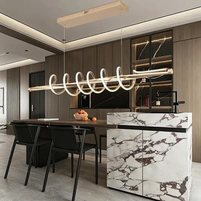 B0GJTCTXYK Chandeliers & Ceiling Fixtures Electroplated Gold Gold Led Chandelier