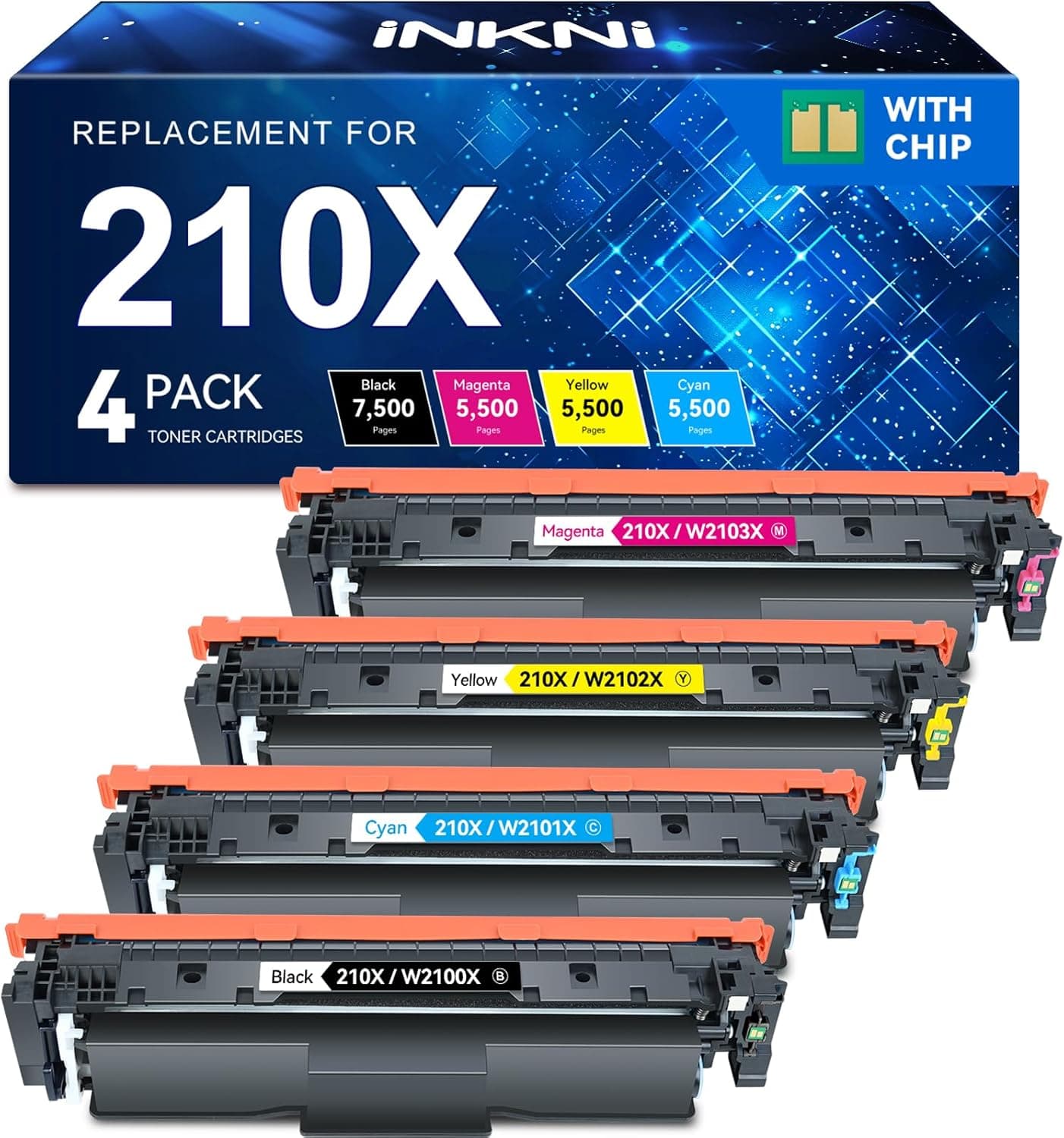 210X Toner Cartridges 4 Pack 4301fdw Compatible Replacement for HP 210X 210A 210