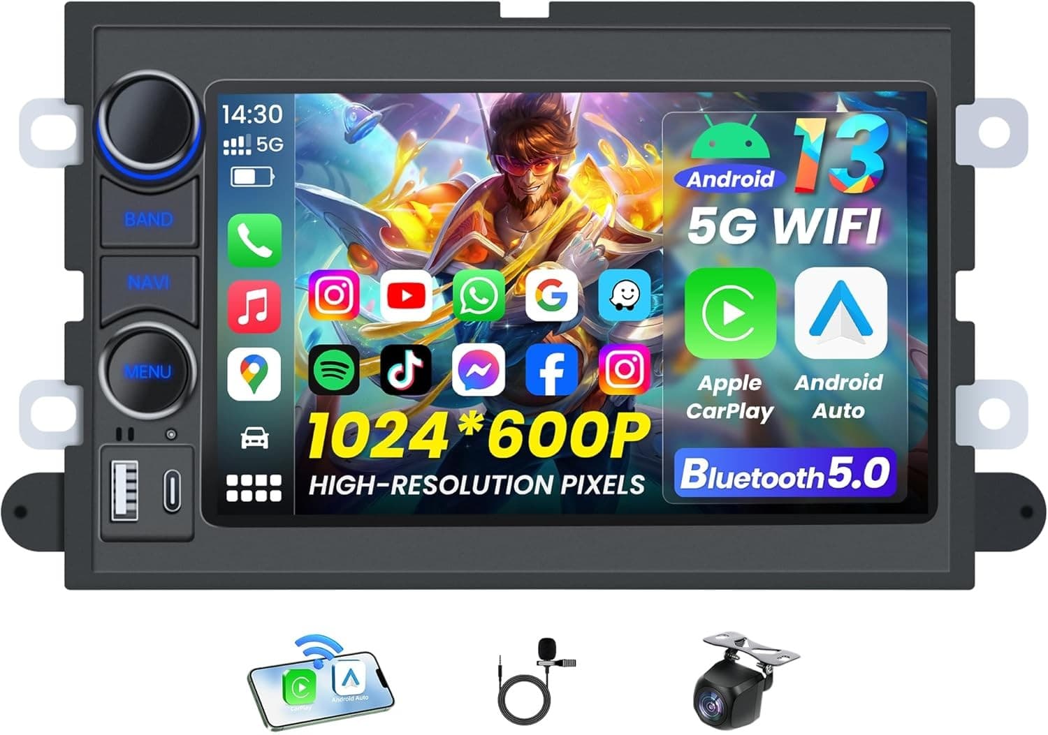 Video In-Dash Units w/GPS 2004 Car Radio Ford F150 Radio 2004 2008: 7in HD Touch