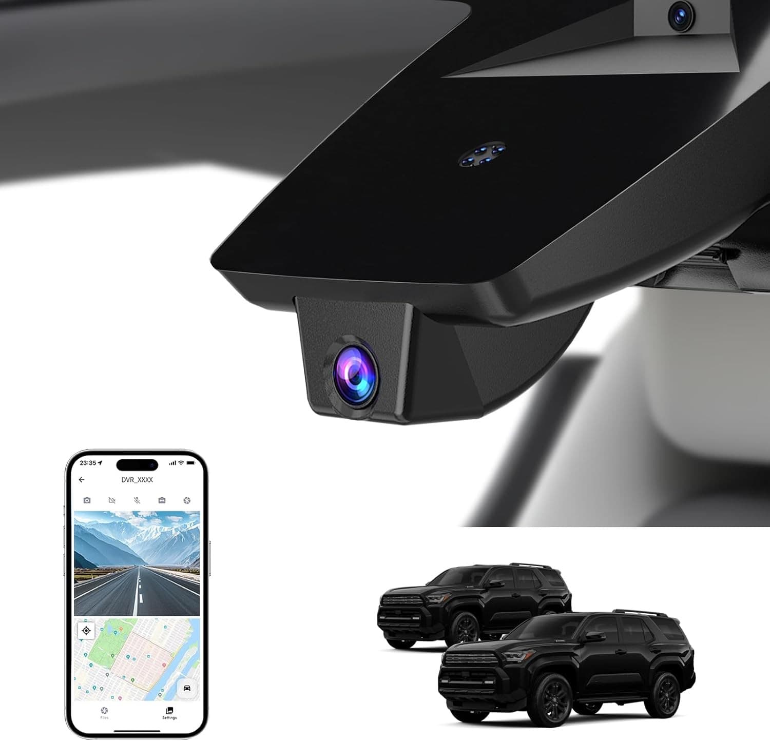 4K Front Only( 4Runner) Video In-Dash Units w/GPS 64GB Card 2020 Front 4K Dash