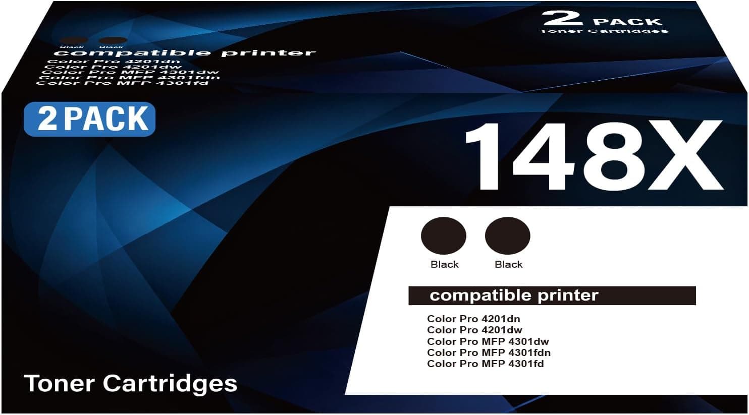Toner Cartridge 148X Toner Cartridge (with Chip) Replacement Kit Set Ready Truck