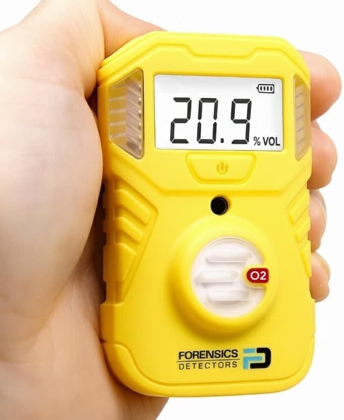 Oxygen Detector OSHA Alarm IP67 Waterproof 2yr Battery NIST Calibrated