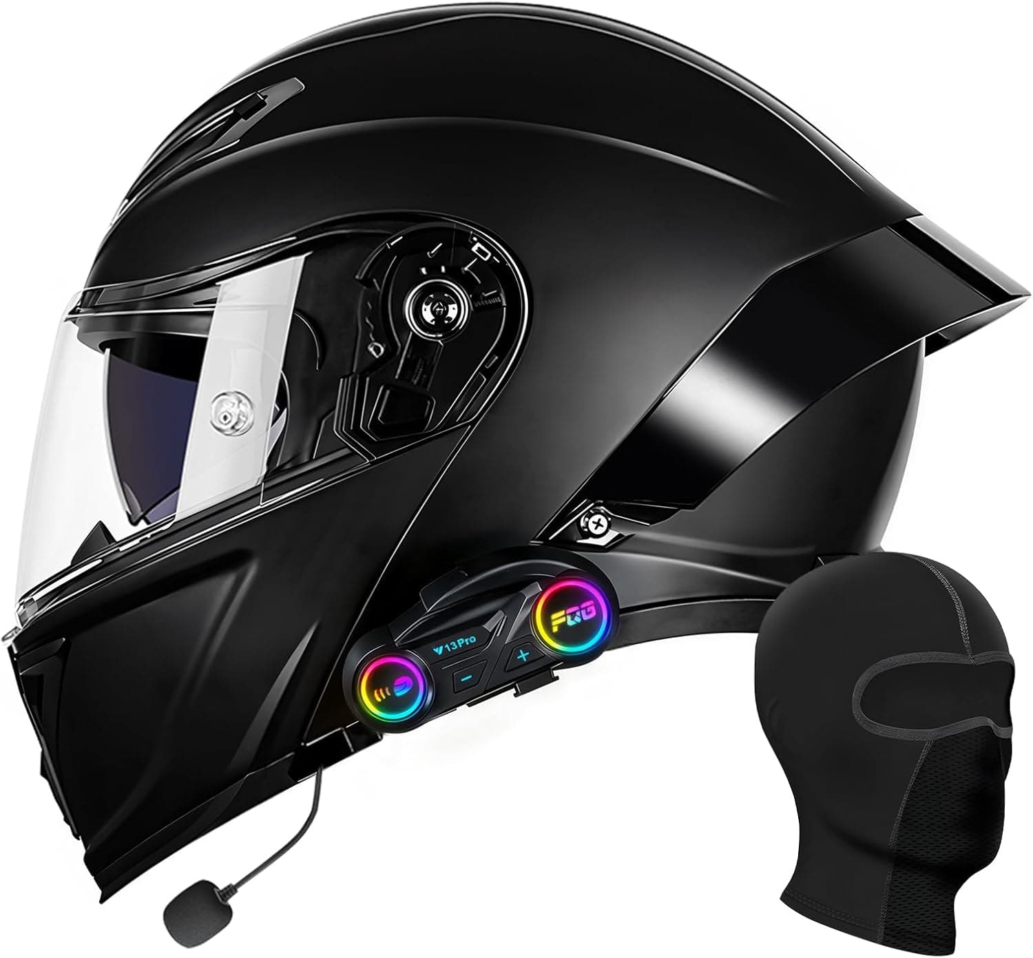 A0016 Motorcycle & Powersport Helmets A Motorcycle Helmet Bluetooth DOT Approved