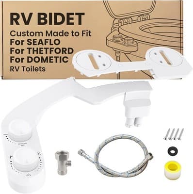 TC-S313350 Toilet Parts & Attachments White Knob for SEAFLO RV Bidet Toilet Seat