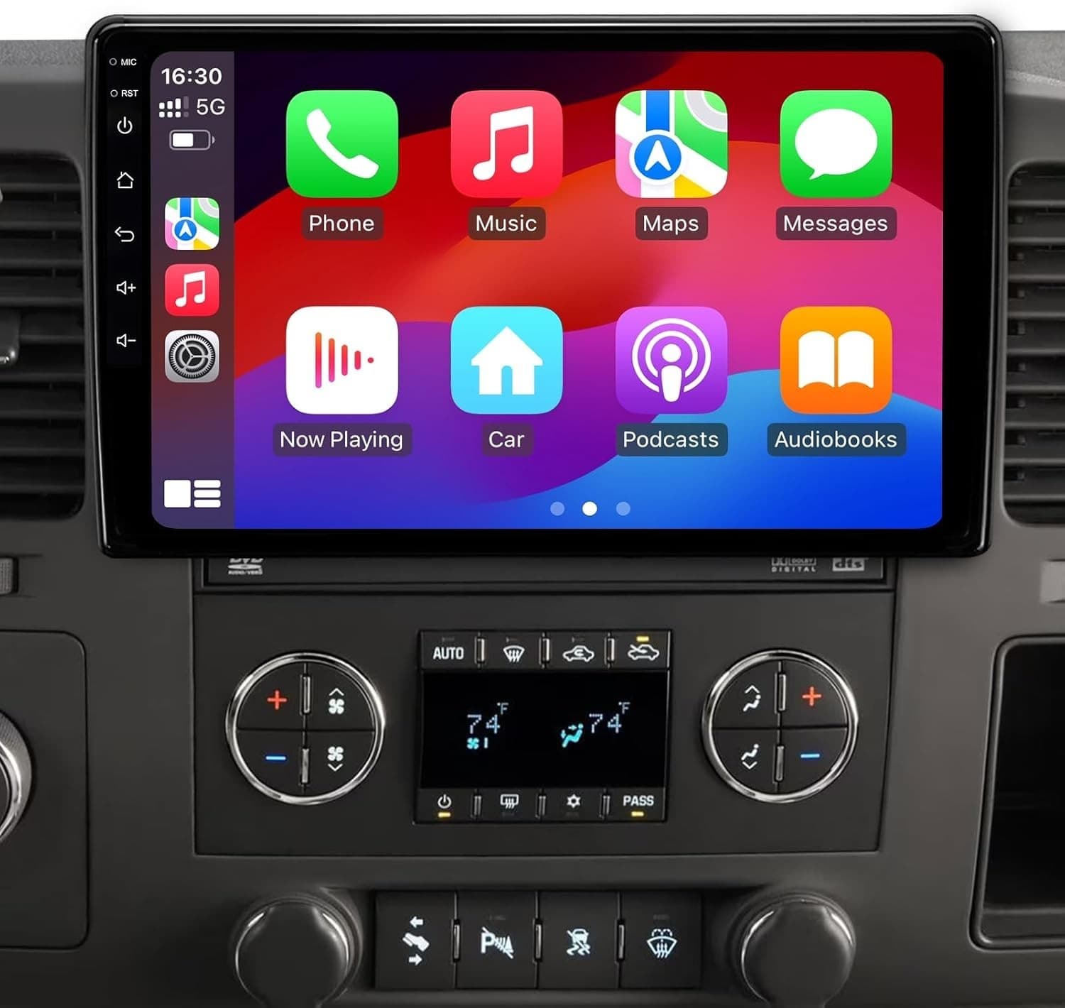 Android 13 Car Stereo Wireless CarPlay Android Auto Chevy Silverado 2007-2013 GM