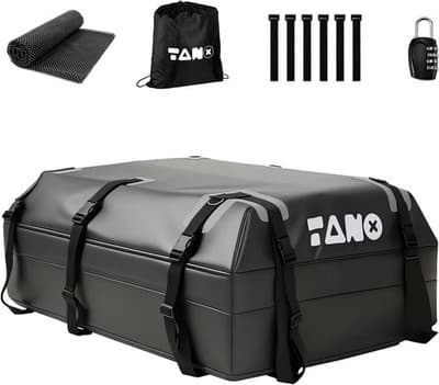 TAX-RB21-A Cargo Boxes, Bags & Baskets Black Car Roof Bag 21 Cubic Feet Rooftop