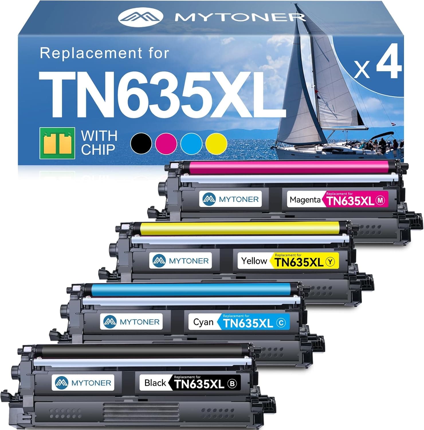 Compatible Toner Cartridge Replacement for Brother TN635XL TN-635XL TN635 for HL