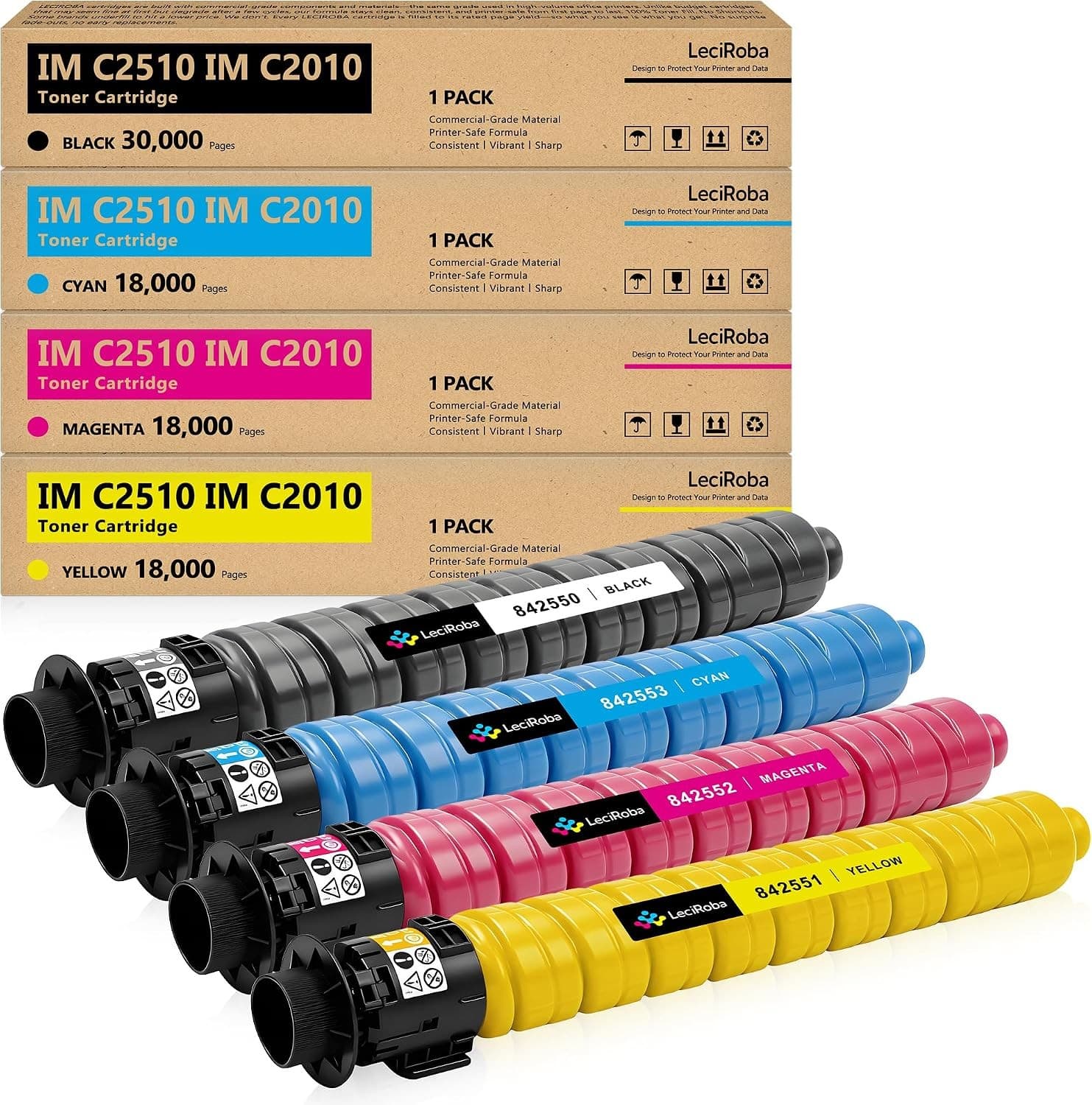 IM C3010 IM C3510 Compatible Toner Cartridge Replacement for Ricoh 842550 842553