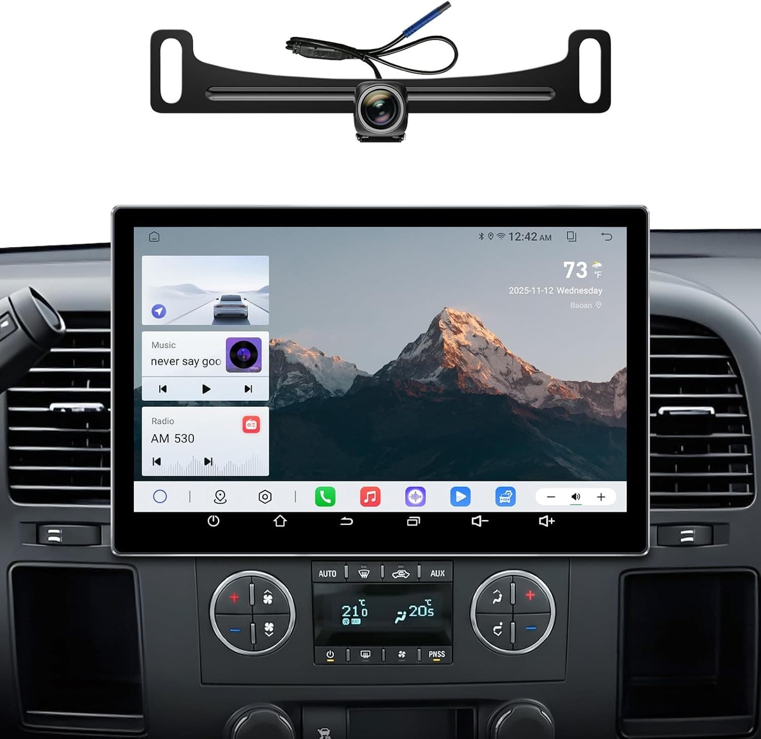 11.5'' 4+64G Video In-Dash Units w/GPS 2007 11.5''Car Radio Chevy Silverado 2007
